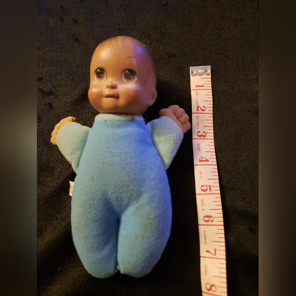 Blue Plush Baby Doll, Cap Toys